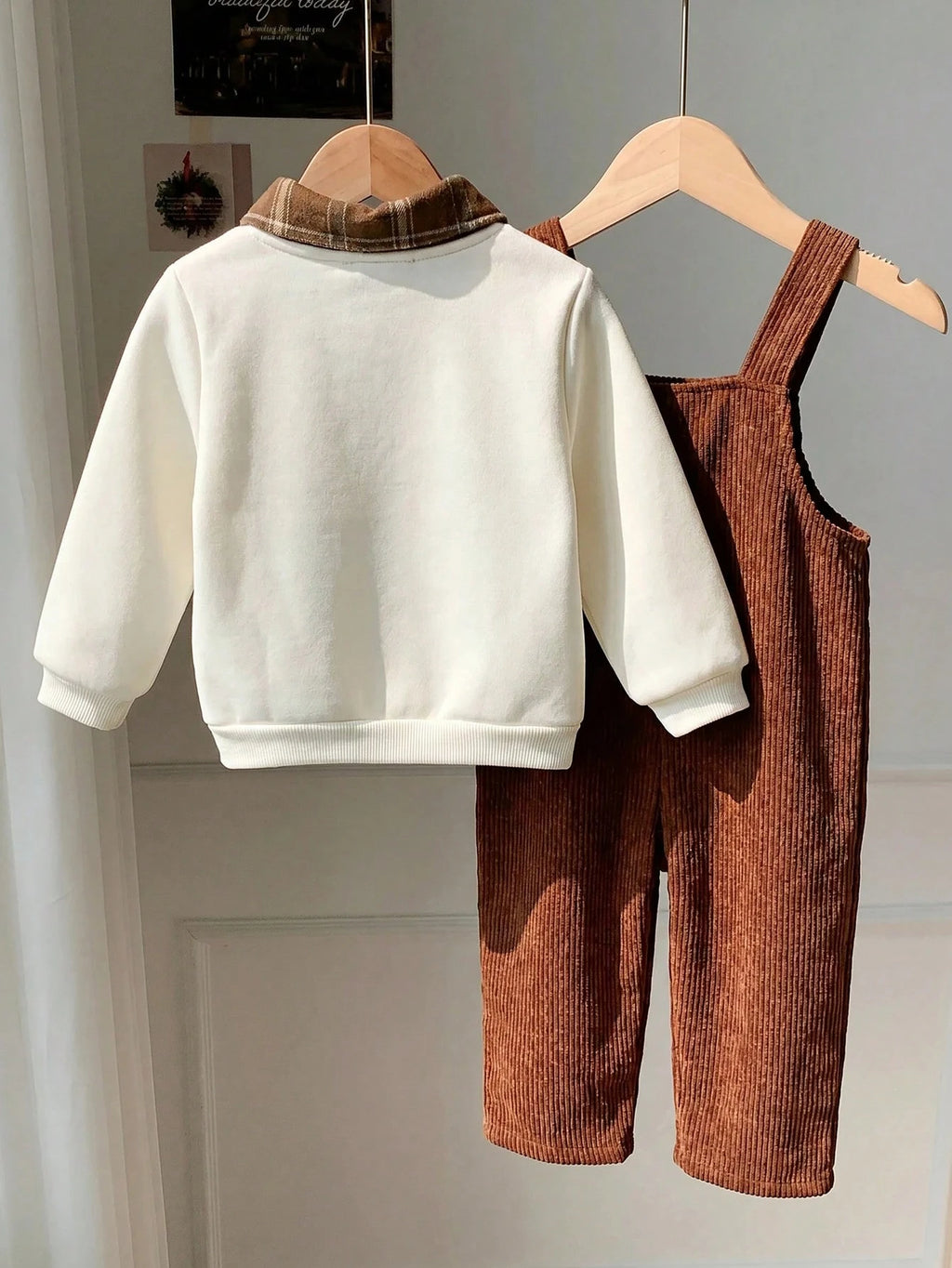 Ensemble barboteuse et grenouillère multicolore pour bébé garçon avec sweat-shirt motif ourson de dessin animé