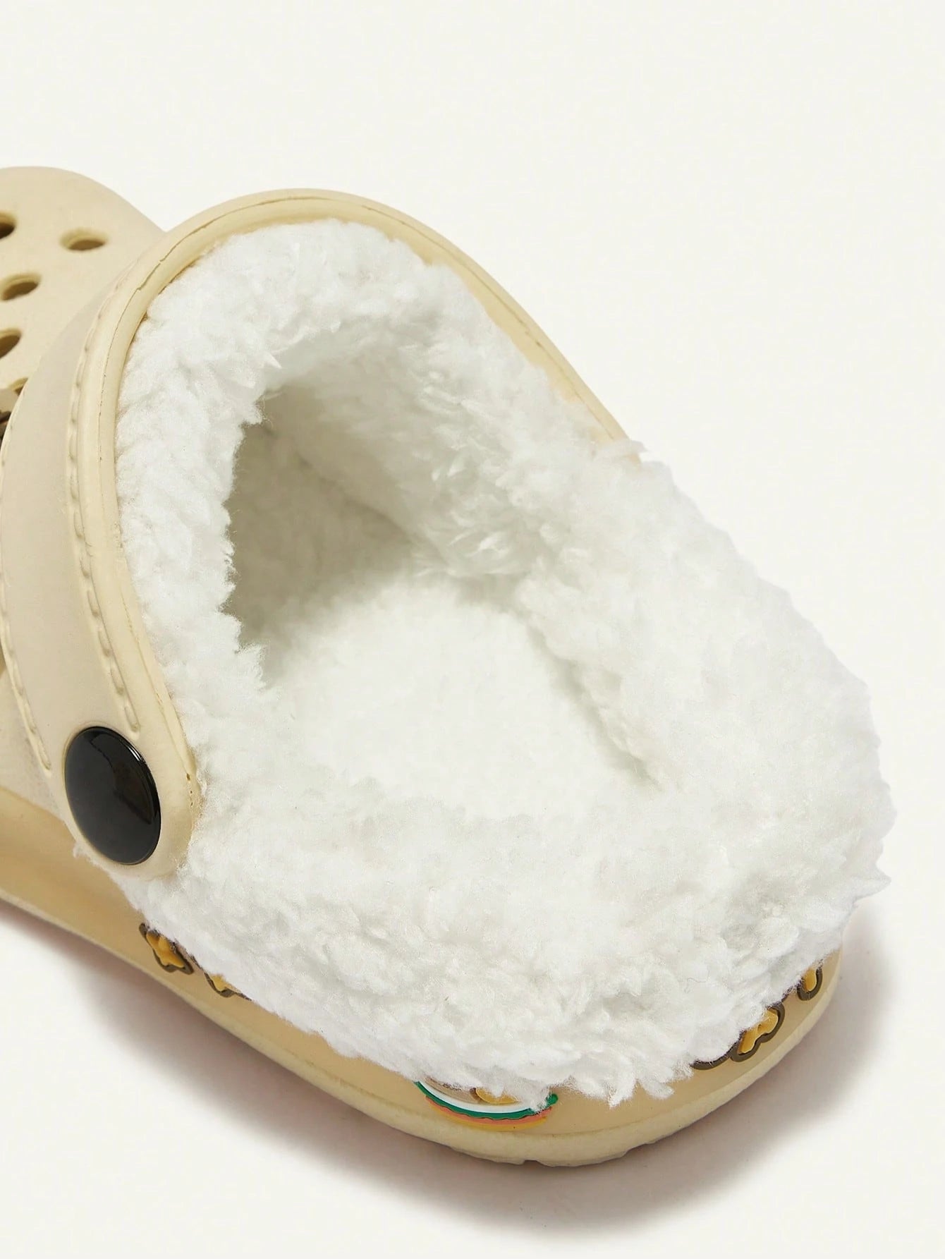 Cozy Pixies Boys' Beige Warm Plush-Lined LED Light-Up Winter Clogs  Beige