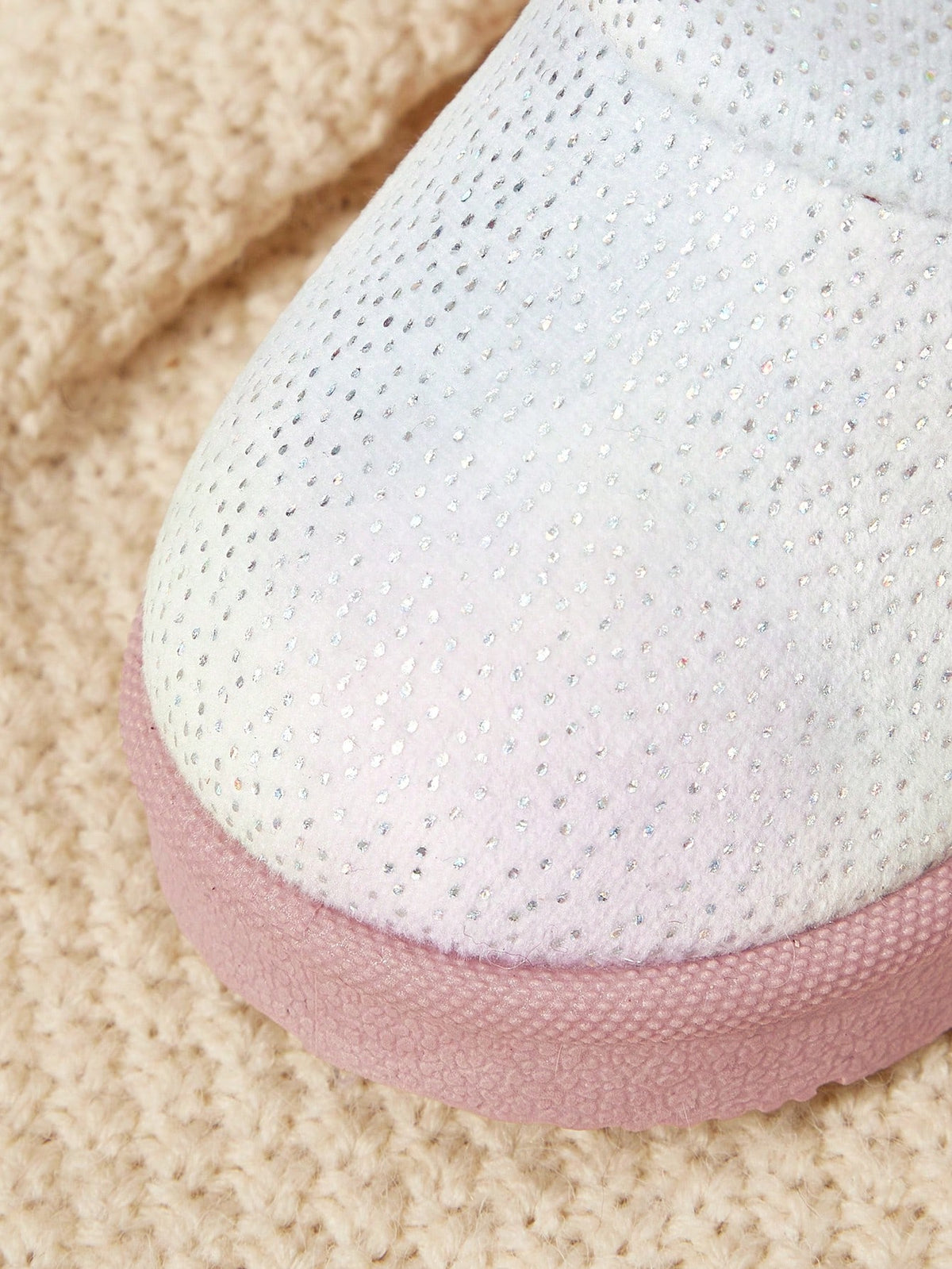 Cozy Pixies Girls' Pink Gradient Glitter Love Warm Snow Boots