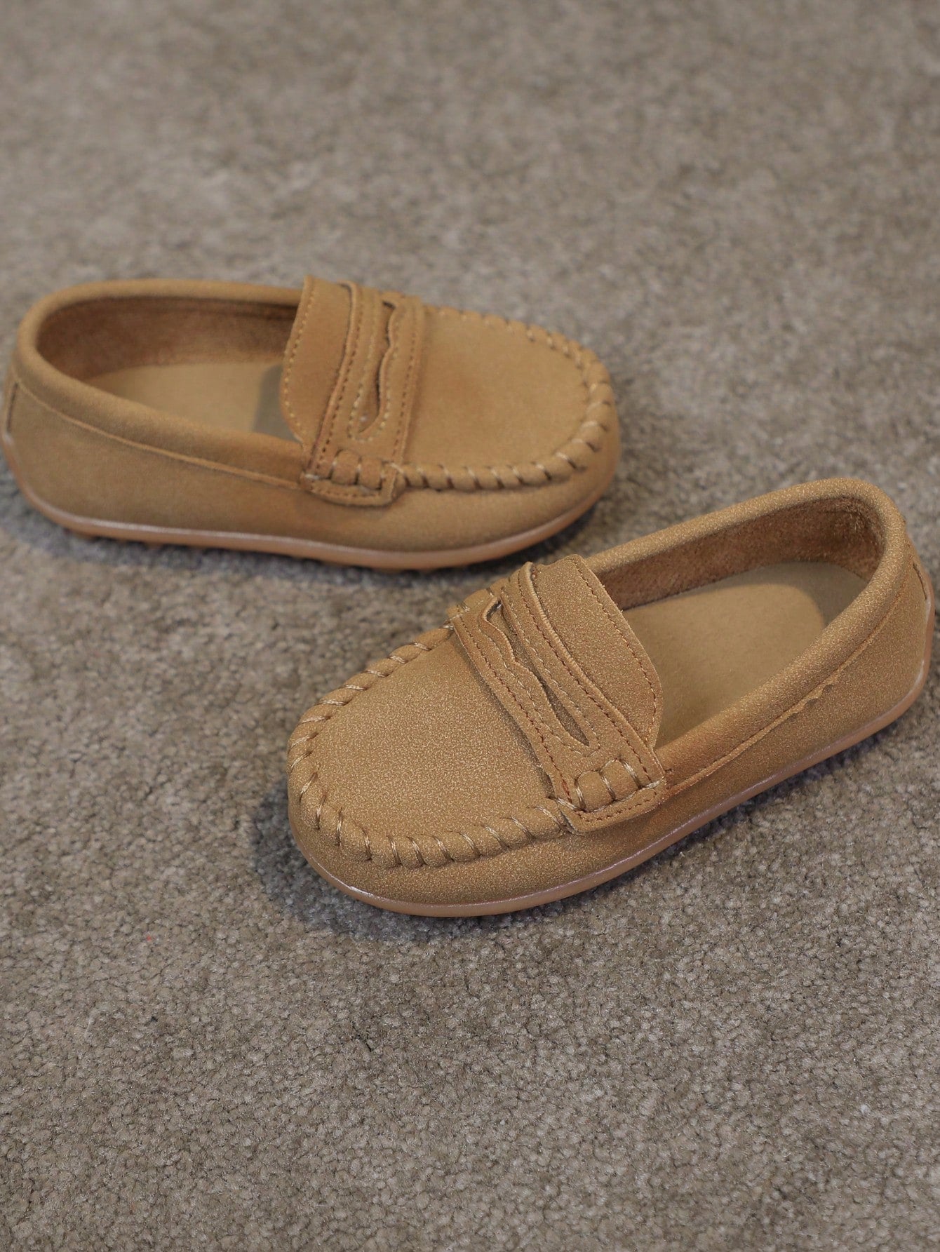 Boys' White Academy Driving Loafers