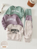 Cozy Pixies Baby Girl Vintage Knit Sweatshirt 6pcs Sets