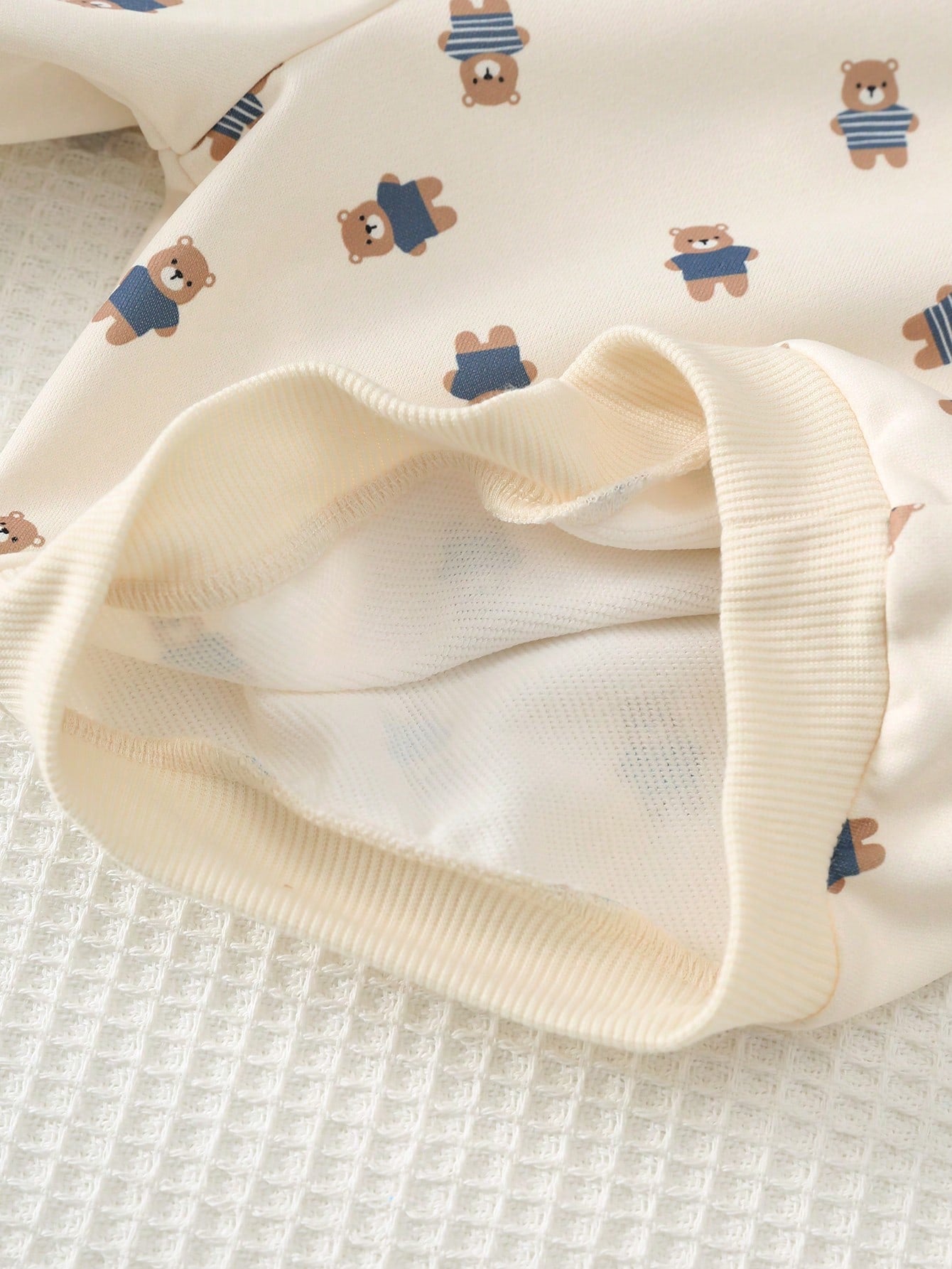 Ensemble Salopette et Sweat-shirt en Maille avec Oursons Cozy Pixies pour Bébé Garçon Kaki