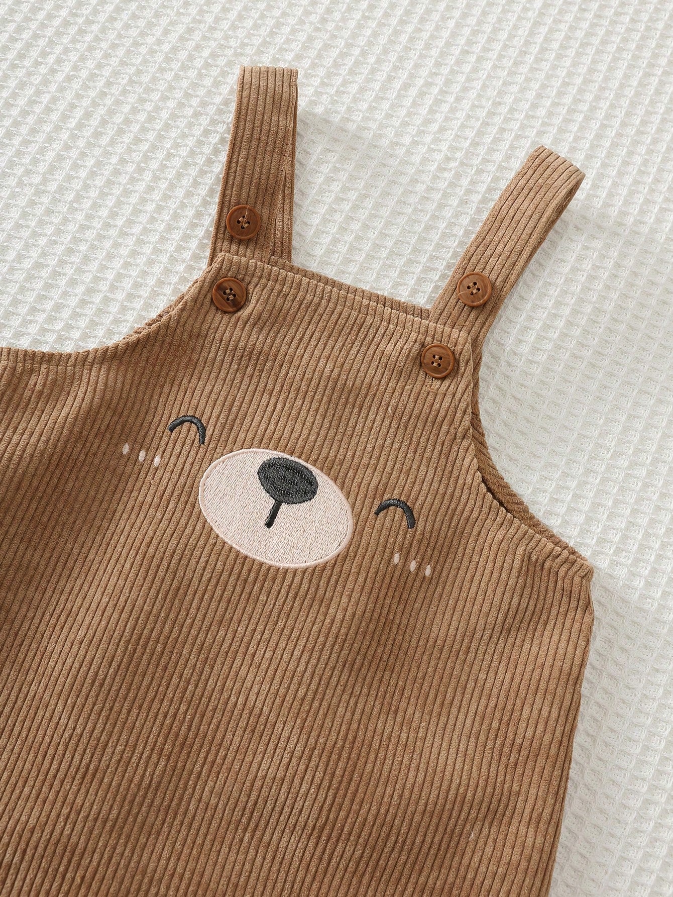 Ensemble Salopette et Sweat-shirt en Maille avec Oursons Cozy Pixies pour Bébé Garçon Kaki