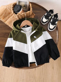 Boys' Colorblock Hooded Jacket