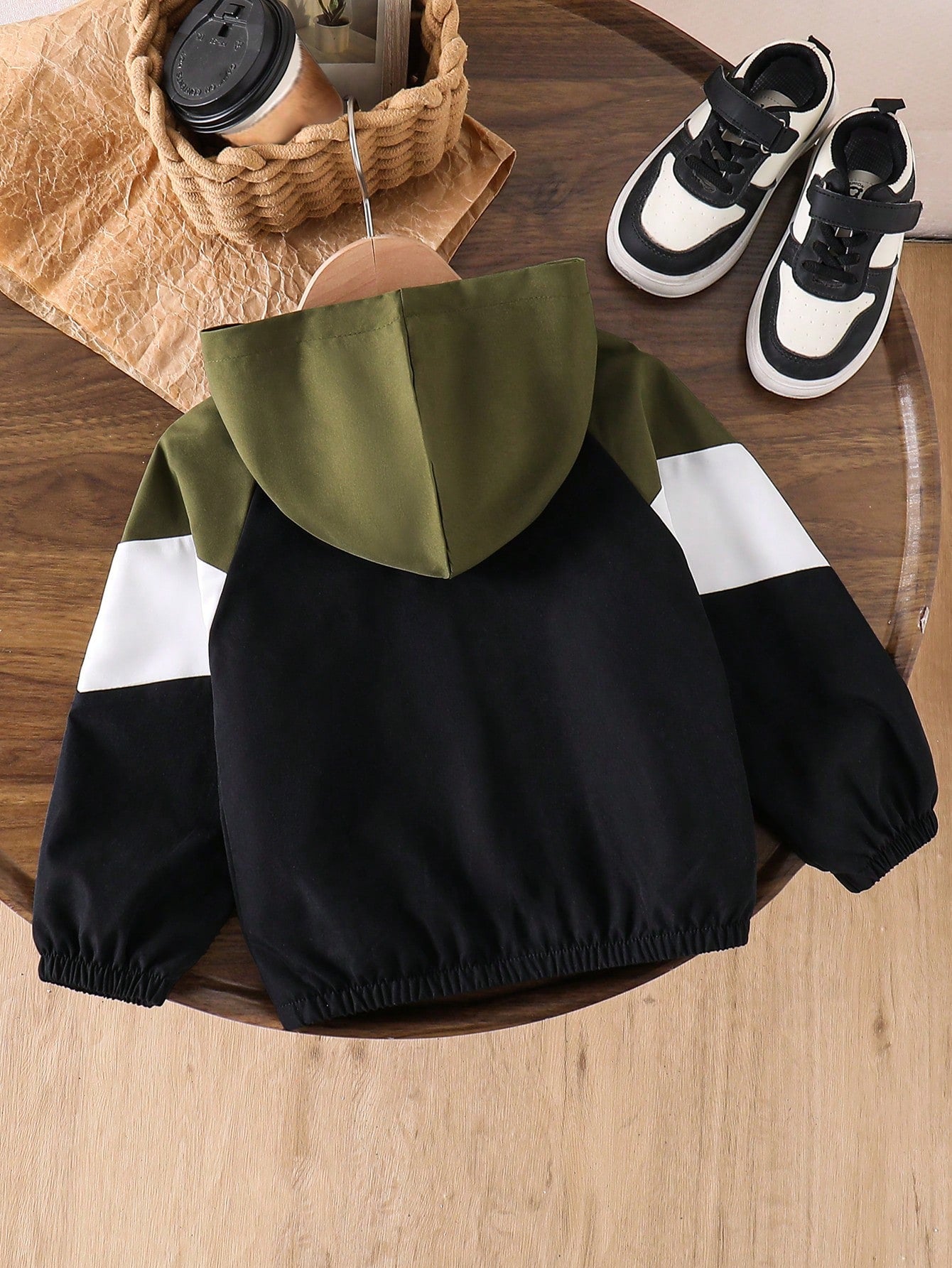 Boys' Colorblock Hooded Jacket