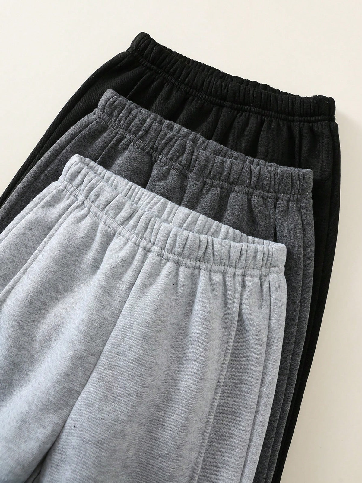 Bambinoo x Playful Pals Boys' Solid Knitted Sweatpants 3-Piece Set