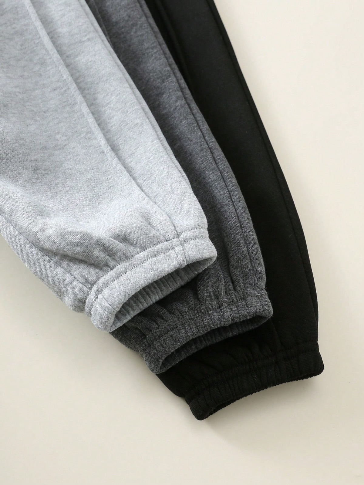 Bambinoo x Playful Pals Boys' Solid Knitted Sweatpants 3-Piece Set