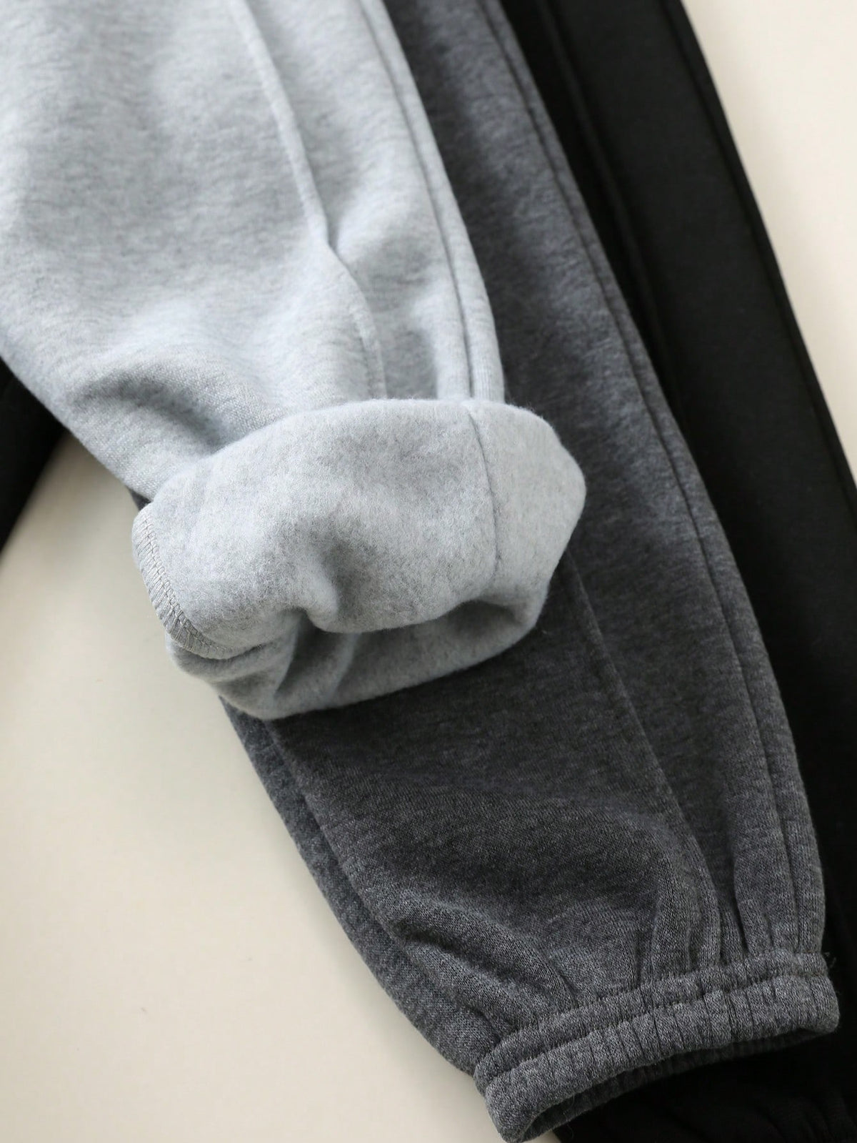 Bambinoo x Playful Pals Boys' Solid Knitted Sweatpants 3-Piece Set