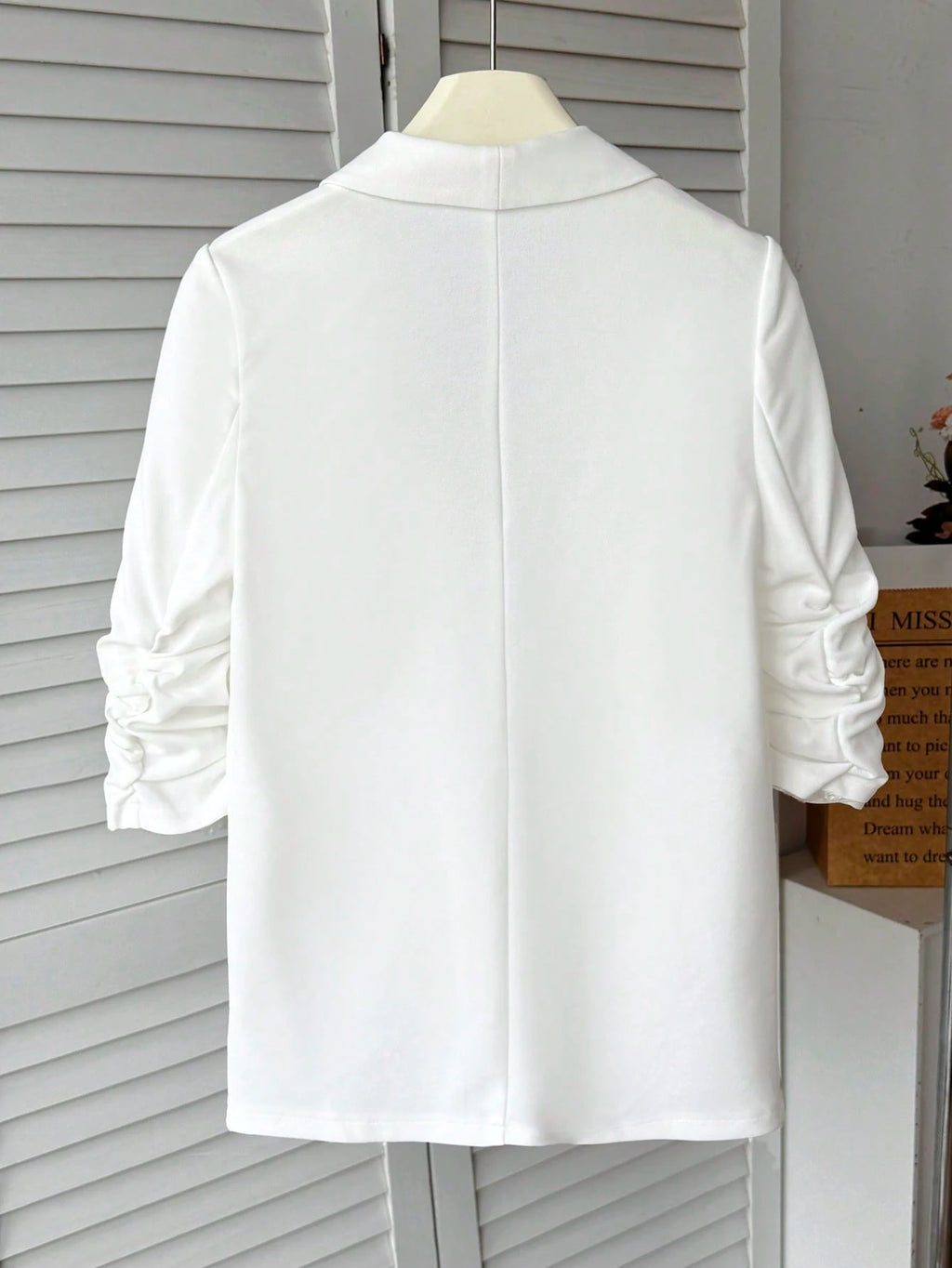 Girls' Preppy Shawl Collar Blazer