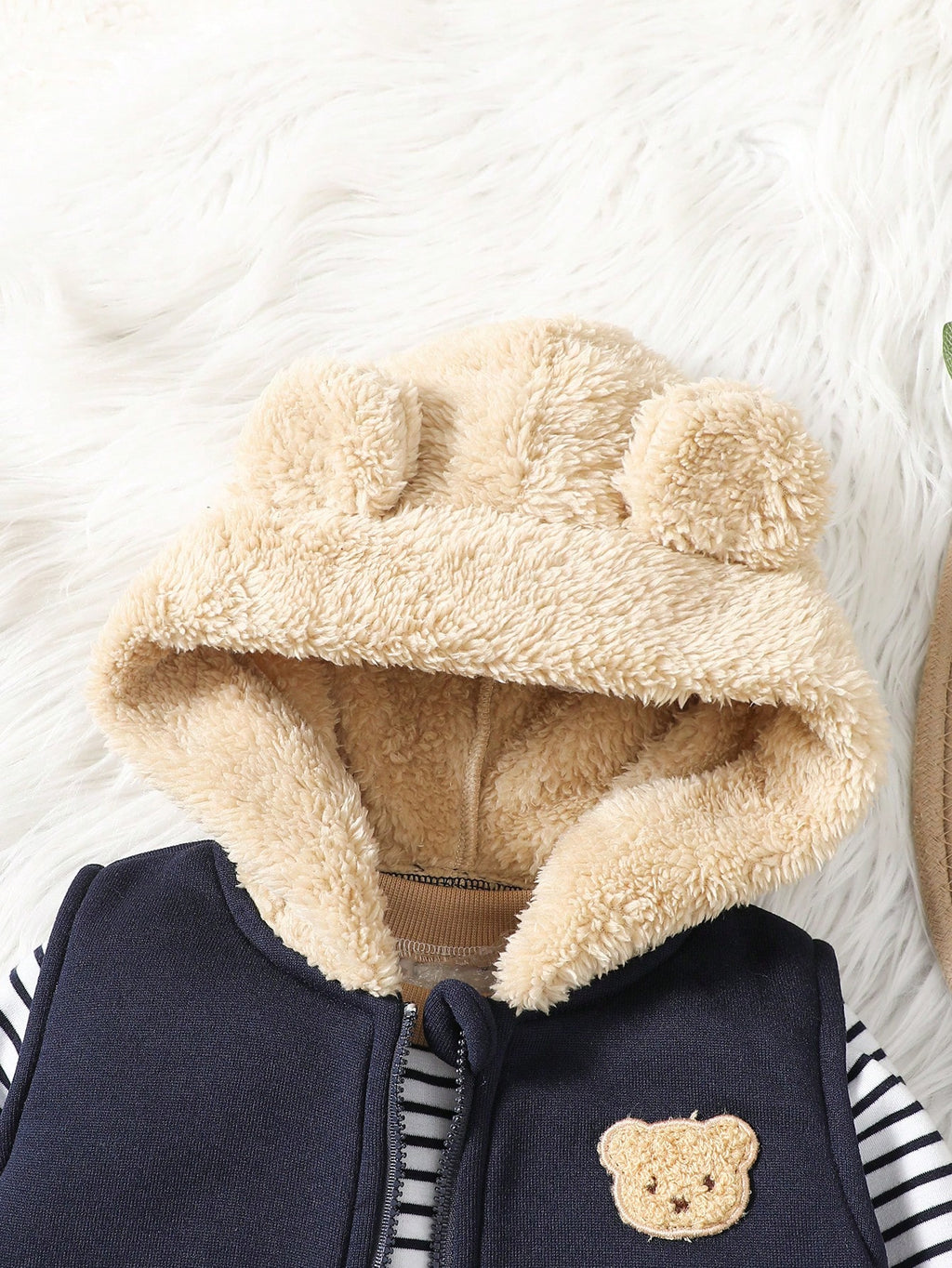 Vintaside Baby Boy Sweatshirt Bear Vest Pants Set