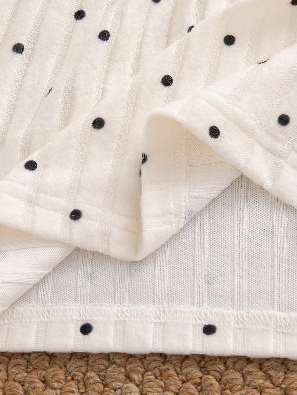 Baby Girl Cat Heart Polka Dot Ruffle 4 Piece Set