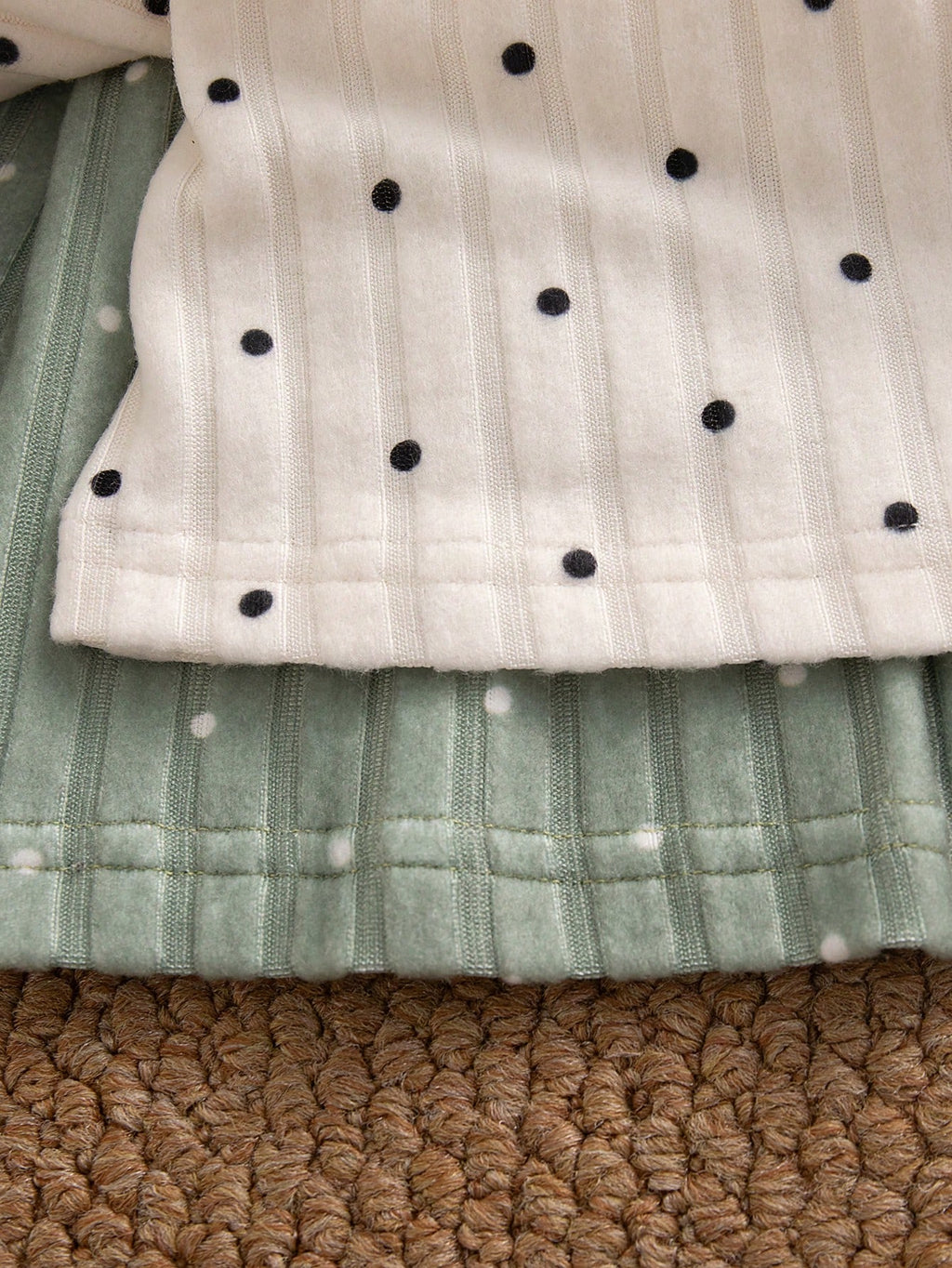 Baby Girl Cat Heart Polka Dot Ruffle 4 Piece Set
