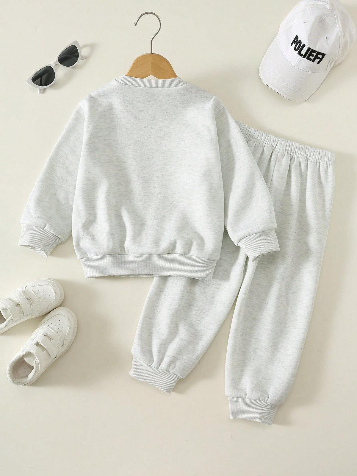 Bambinoo x Playful Pals Boys' 3D Letter Fleece Sweatshirt Set