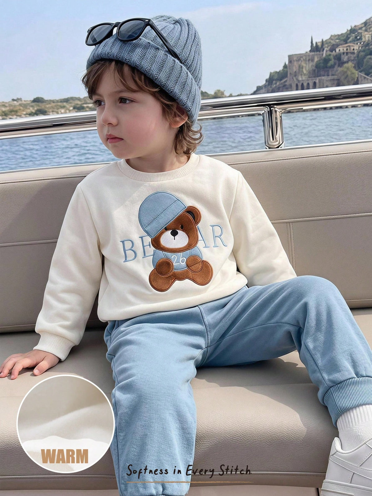 Bambinoo x Cozy Pixies Boys' Coconut Tree T-Shirt & Shorts Set