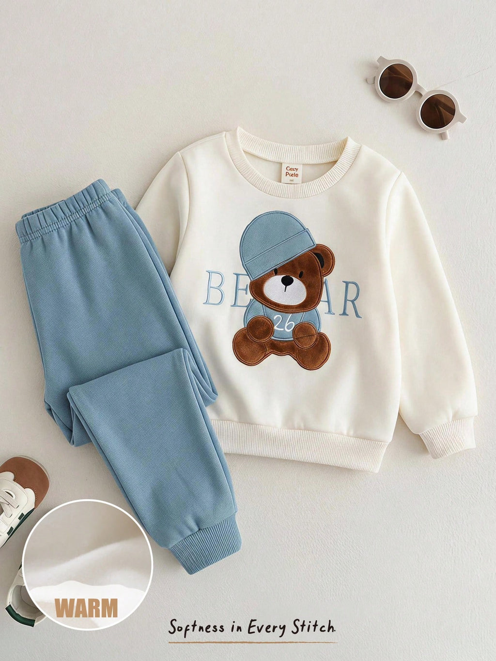 Bambinoo x Cozy Pixies Boys' Coconut Tree T-Shirt & Shorts Set
