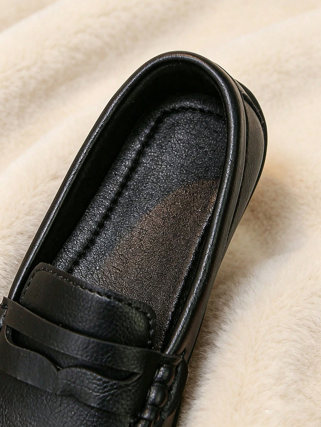 Boys' Black Penny Loafers