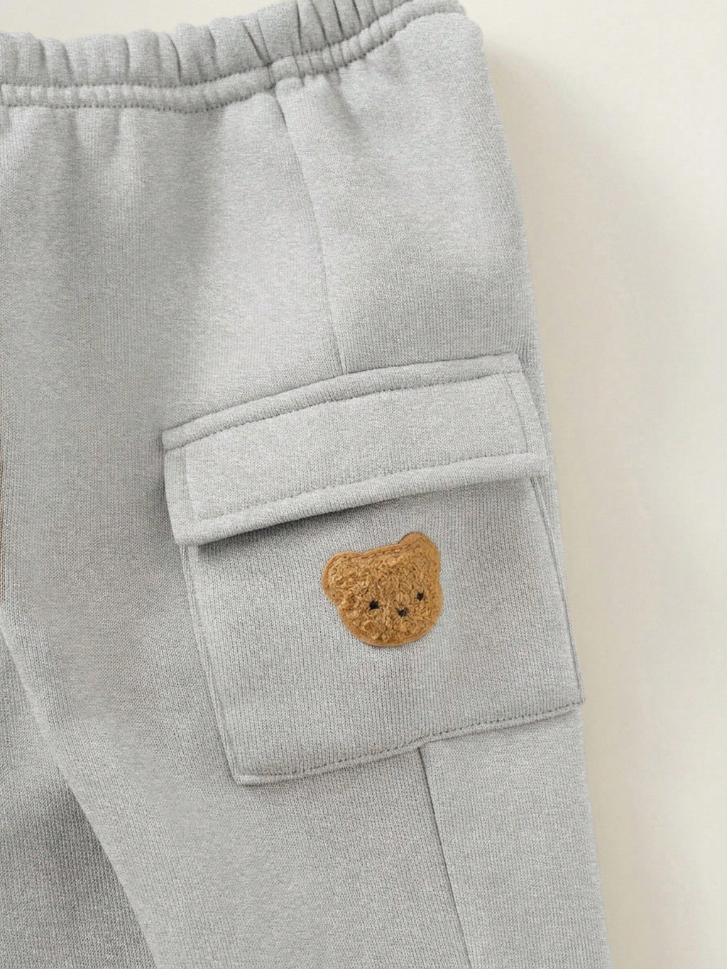 Bambinoo x Playful Pals Baby Bear Knit Hooded Vest & Joggers Set