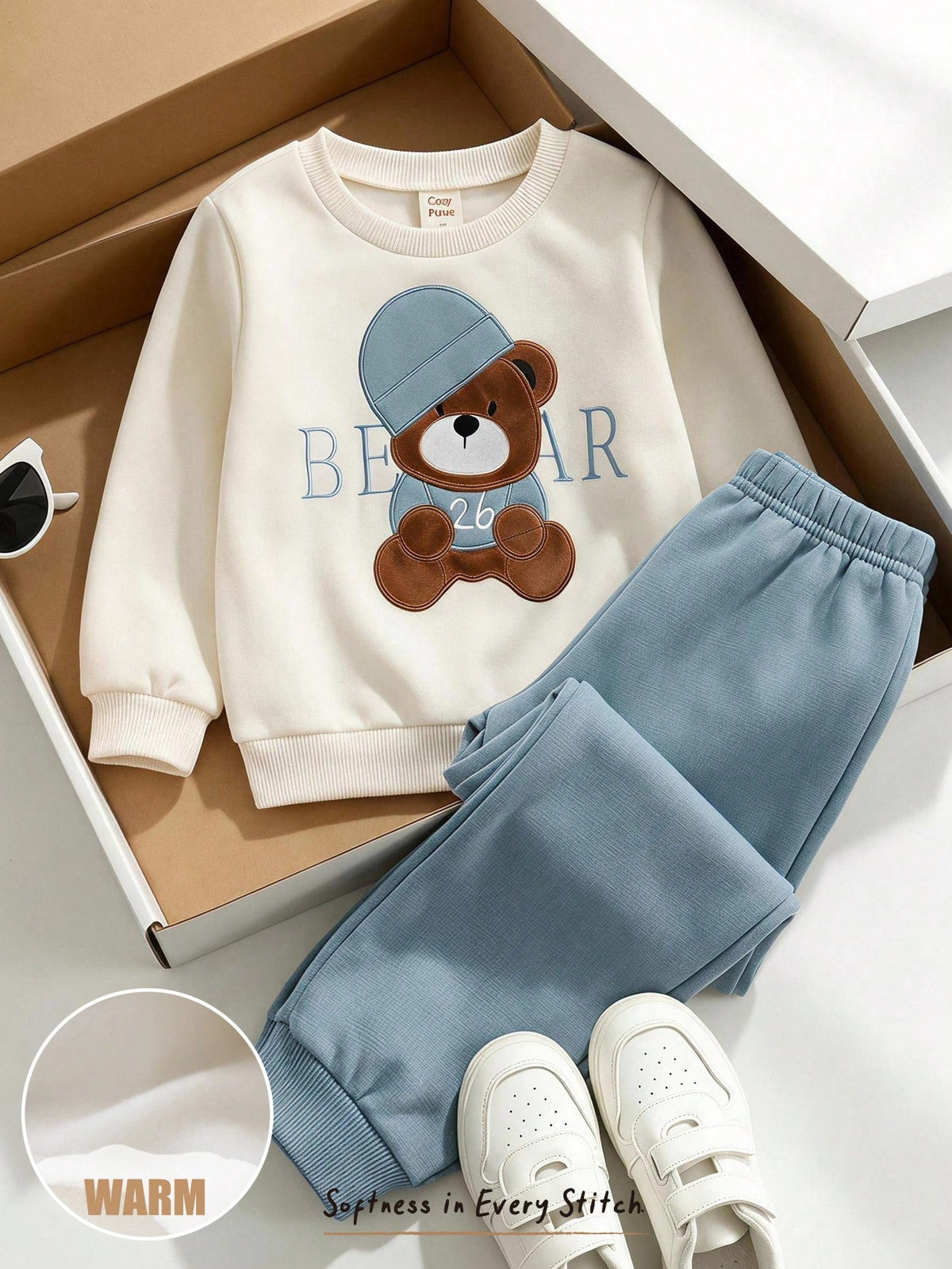 Bambinoo x Cozy Pixies Boys' Coconut Tree T-Shirt & Shorts Set