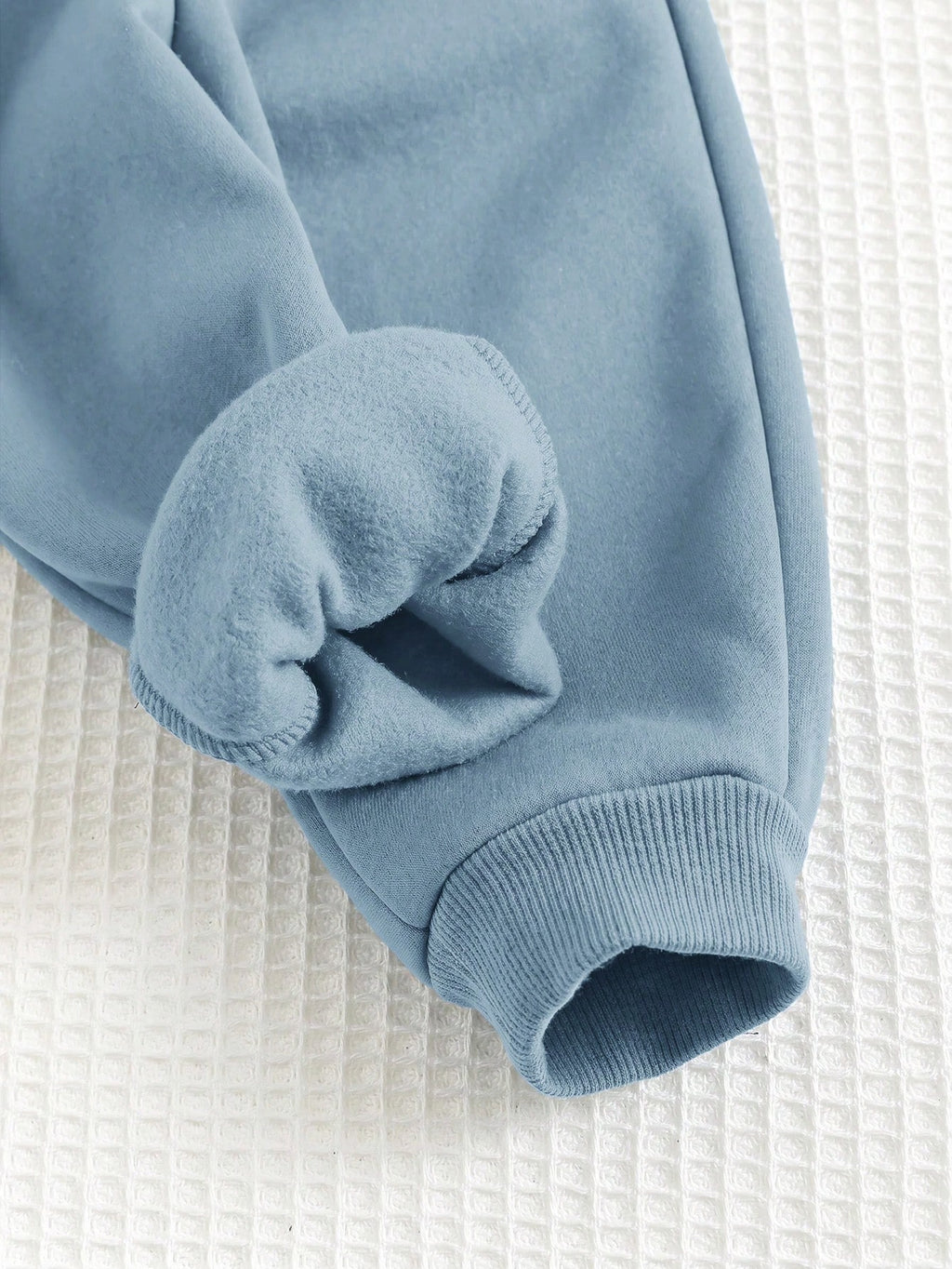 Ensemble sweat et jogging croisés avec motif ourson pour bébé garçon Cozy Pixies - Bleu poussière