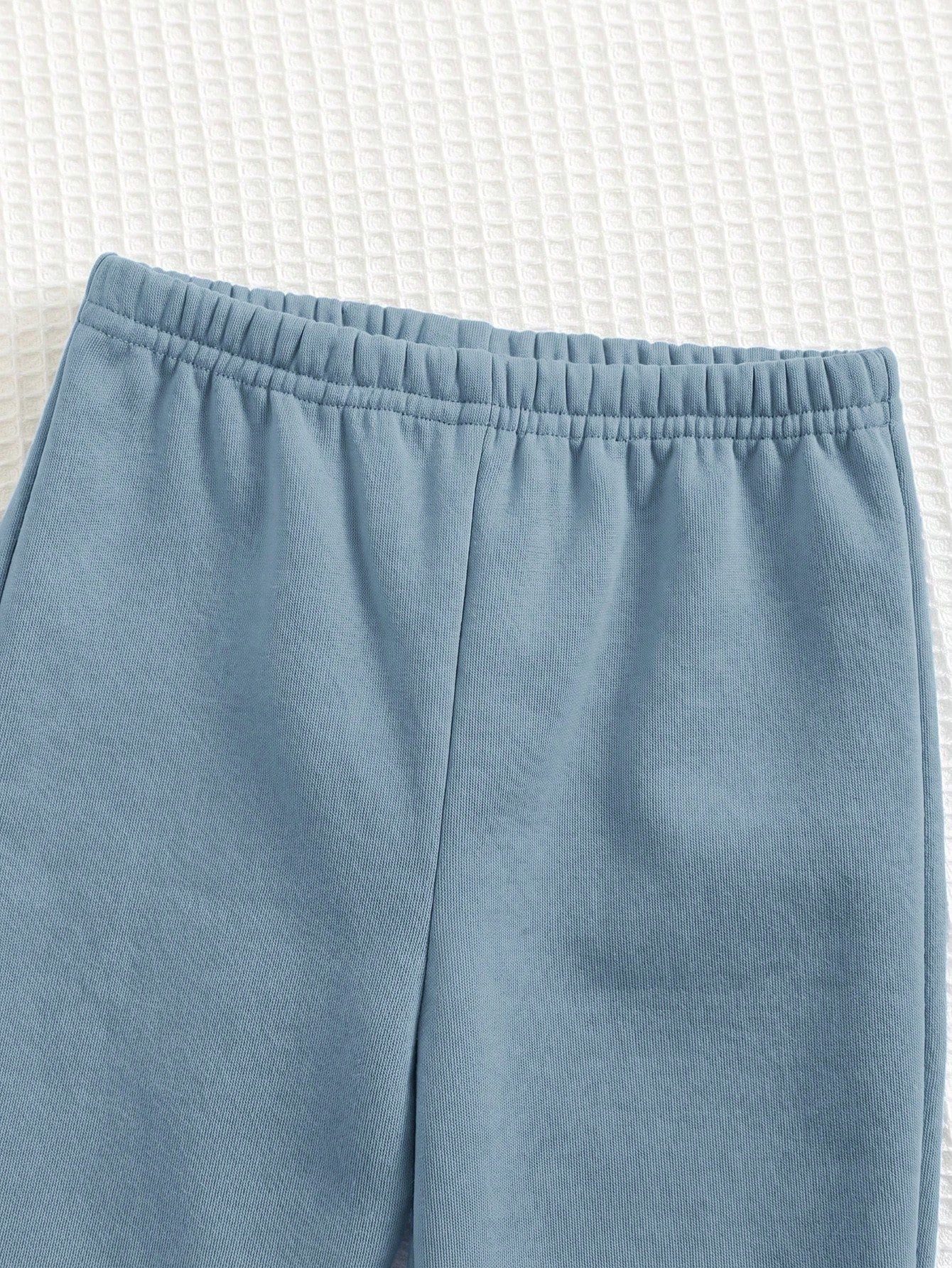 Ensemble sweat et jogging croisés avec motif ourson pour bébé garçon Cozy Pixies - Bleu poussière