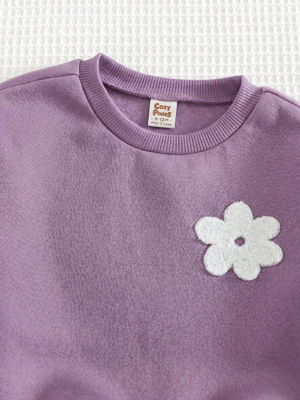 Cozy Pixies Baby Girl Floral Knit Sweatshirt Leggings Set