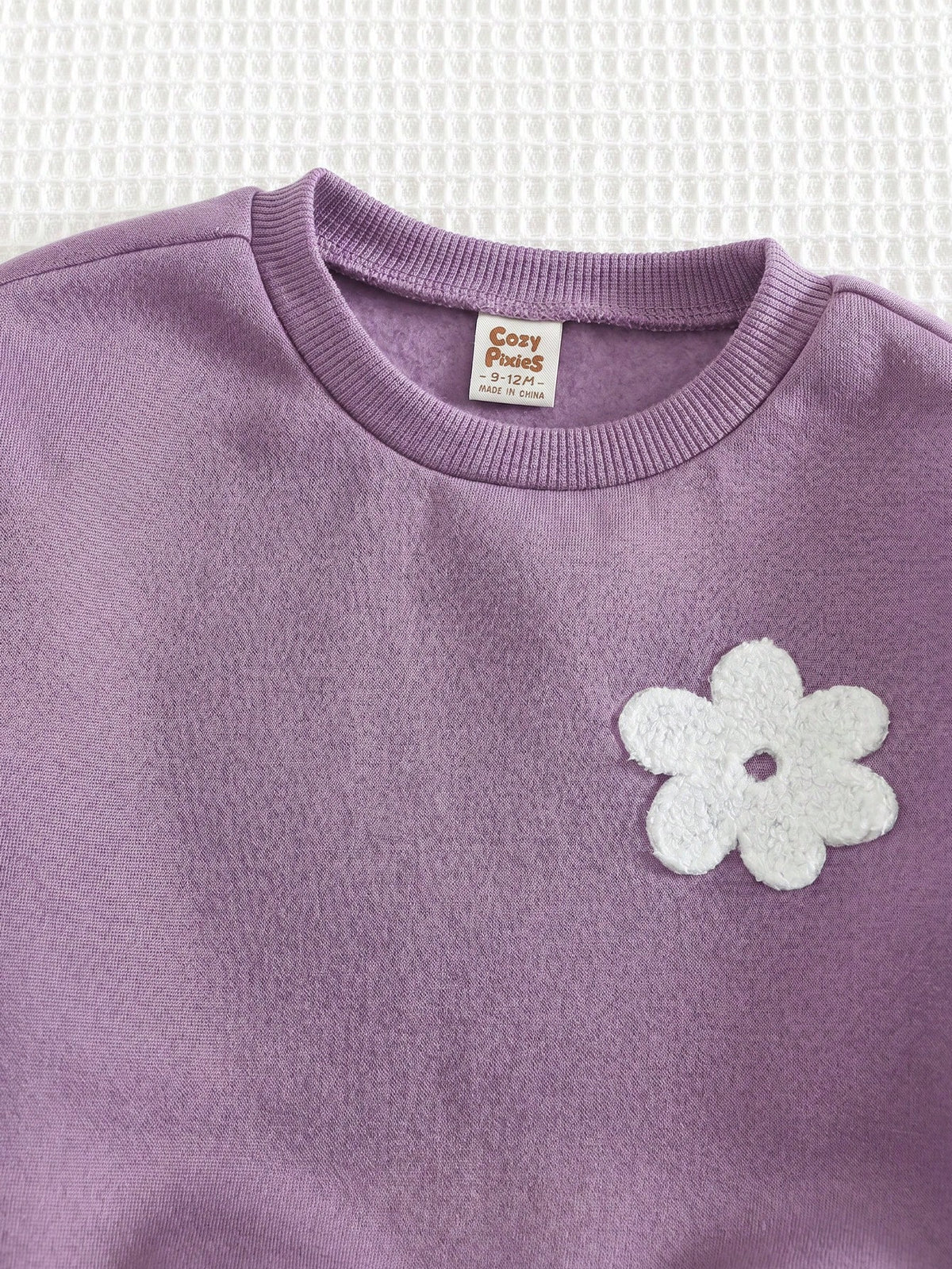 Cozy Pixies Baby Girl Floral Knit Sweatshirt Leggings Set
