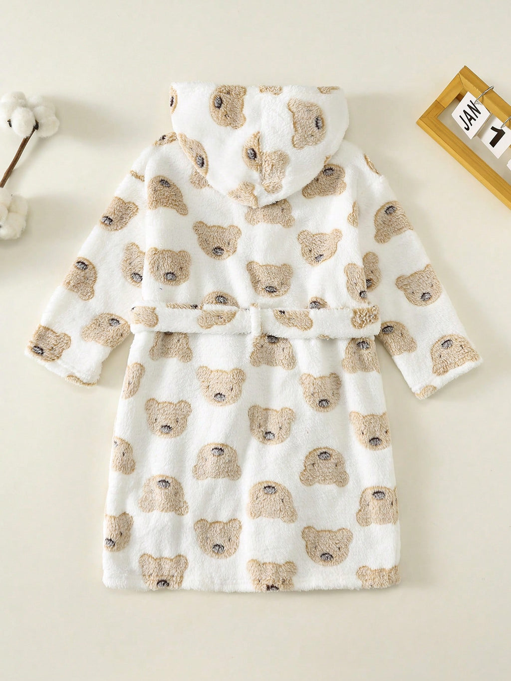 Bambinoo x Playful Pals Peignoir de pyjama thermique à capuche Ours