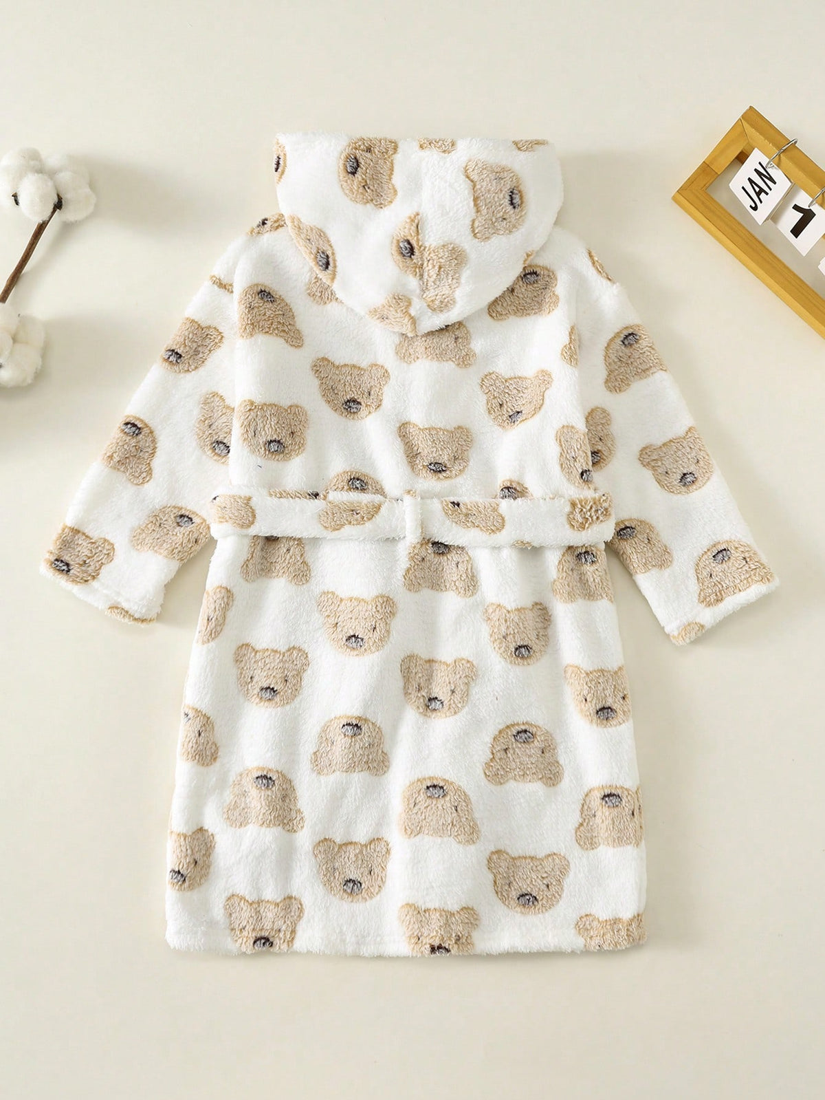 Bambinoo x Playful Pals Peignoir de pyjama thermique à capuche Ours