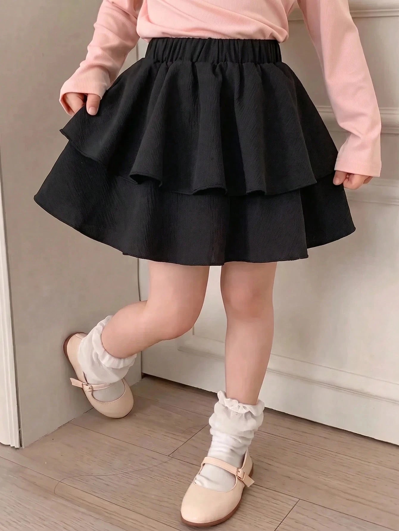 Jupe Fille Double Couche Look Princesse