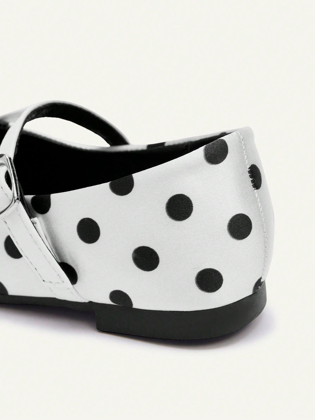 Cozy Pixies Girls' Polka Dot & Black Bow Flat Shoes