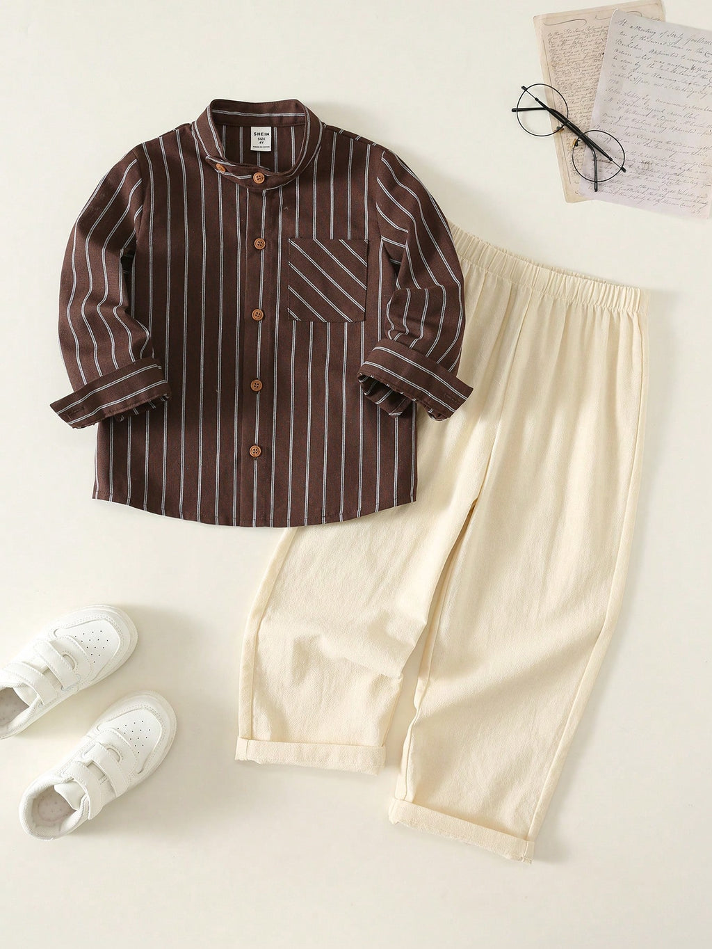 Bambinoo x Playful Pals Long Sleeve Shirt & Long Pants Set