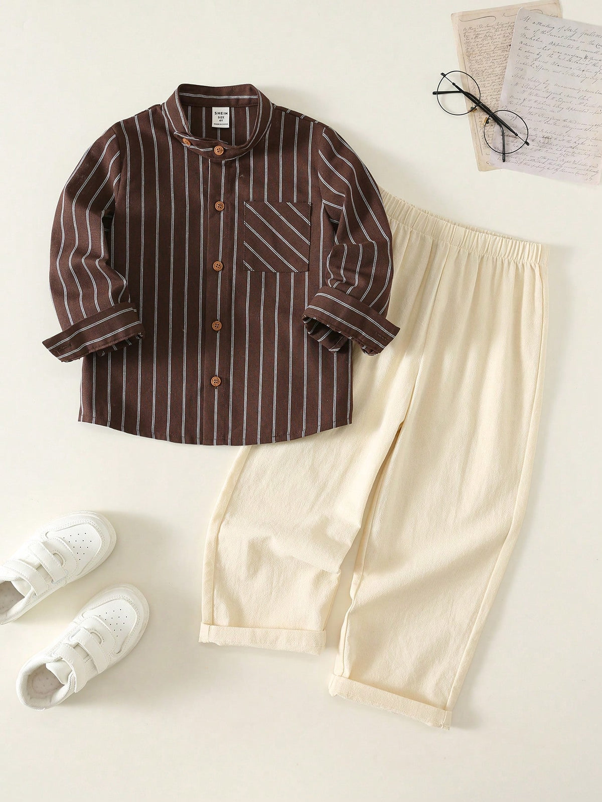 Bambinoo x Playful Pals Long Sleeve Shirt & Long Pants Set