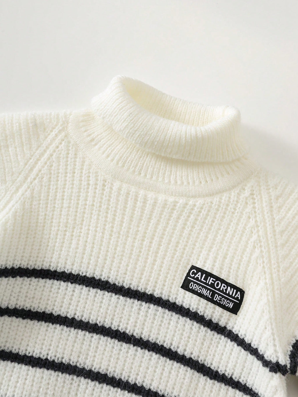 Cozy Pixies Baby Boy Striped Turtleneck Sweater
