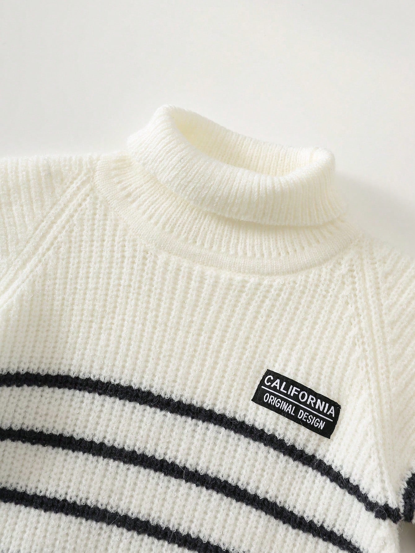 Cozy Pixies Baby Boy Striped Turtleneck Sweater