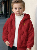 Bambinoo x Cozy Pixies Kids' Plaid Fleece Lined Hooded Jacket