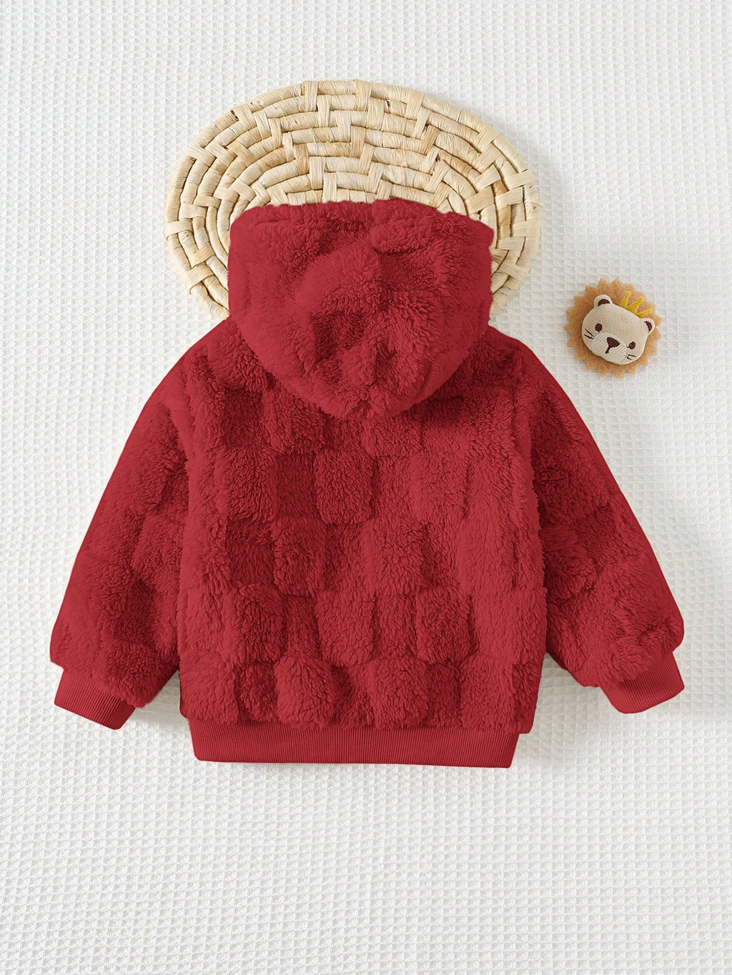 Bambinoo x Cozy Pixies Kids' Plaid Fleece Lined Hooded Jacket
