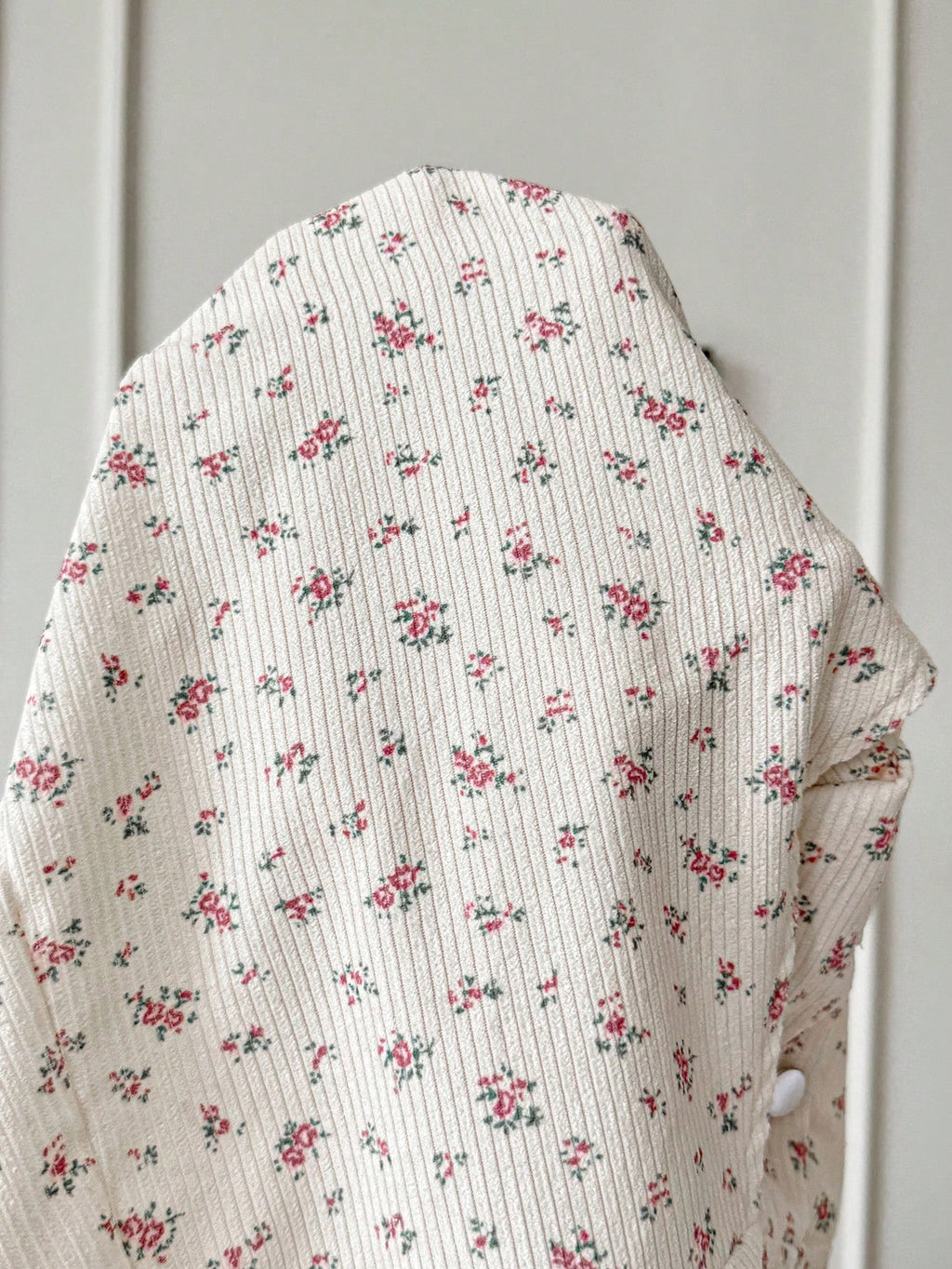 Maternity White Apricot Ditsy Floral Overall Jumpsuit