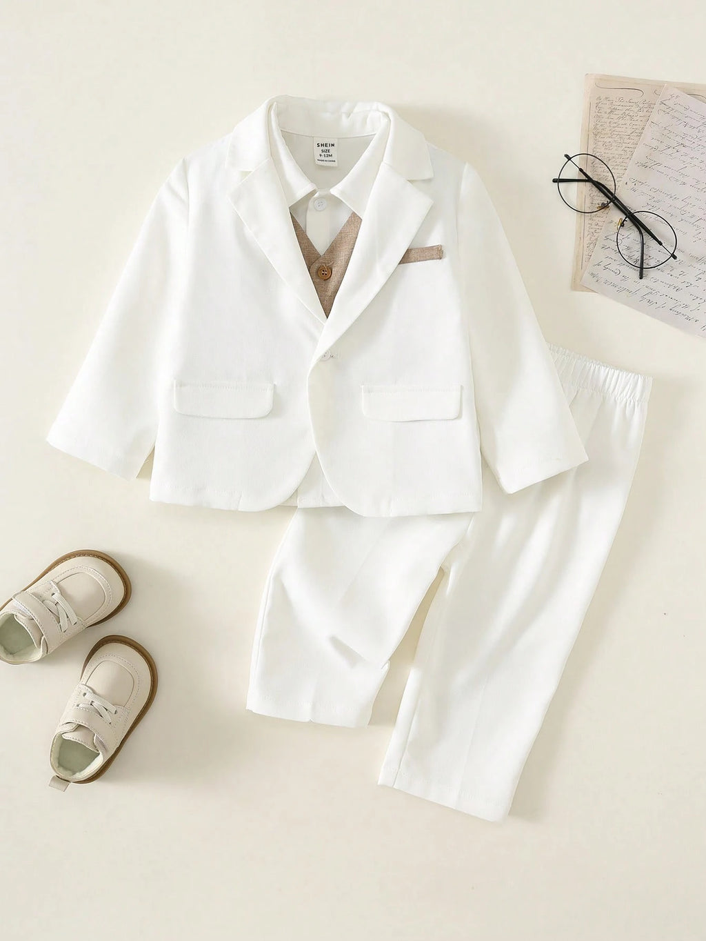 Ensemble 2 pièces pour bébé garçon, style gentleman 2 en 1