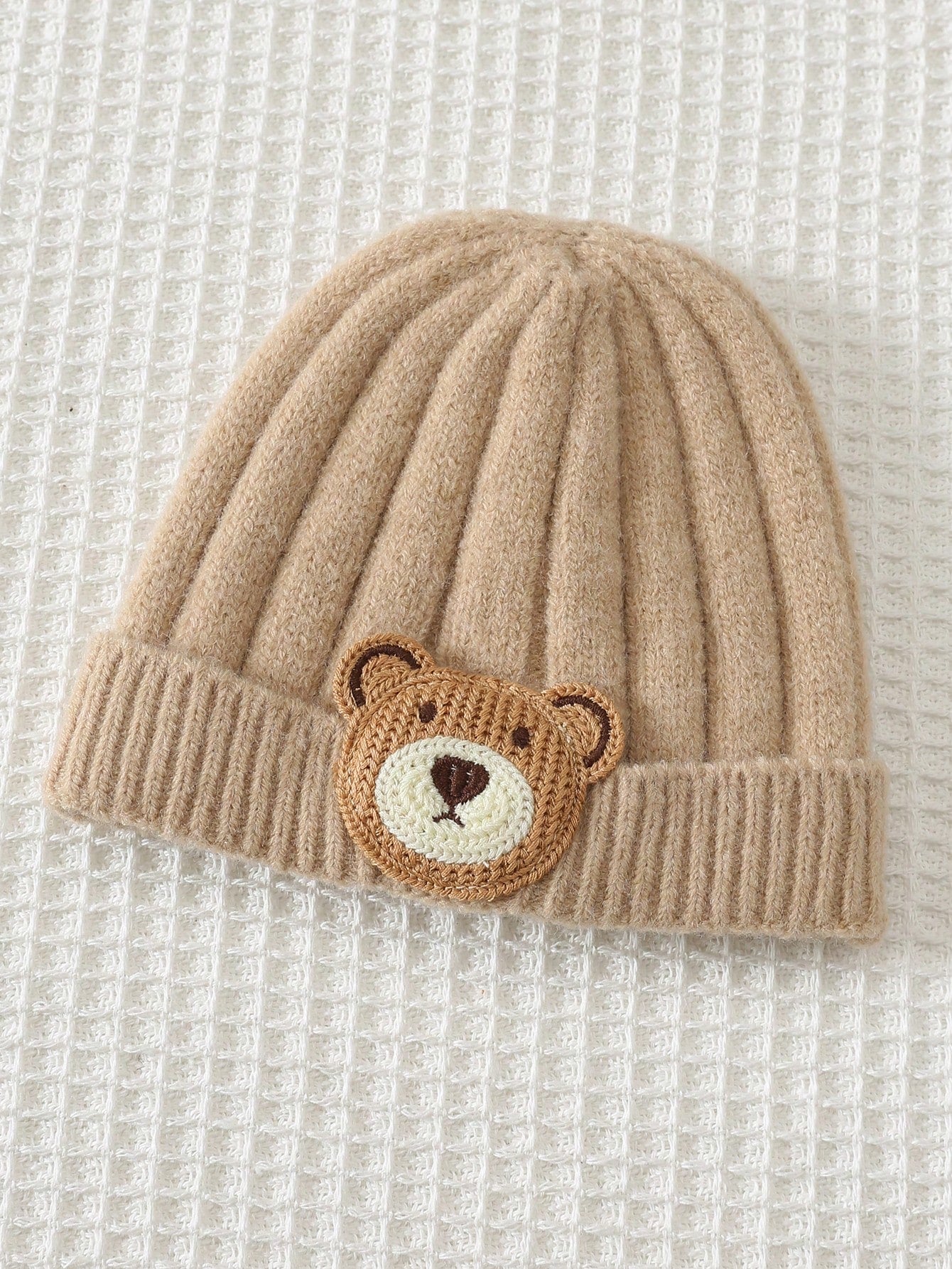 Ensemble 3 pièces combinaison tricotée ours de dessin animé unisexe Cozy Pixies