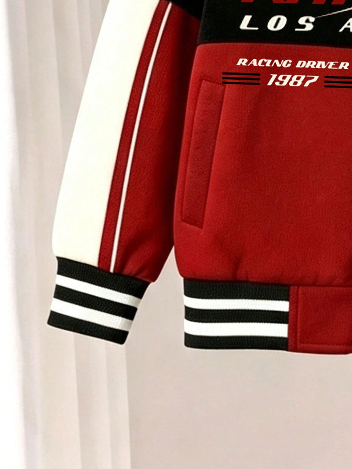 Bambinoo x Playful Pals Racing Car Baseball Jacket & Pants Set
