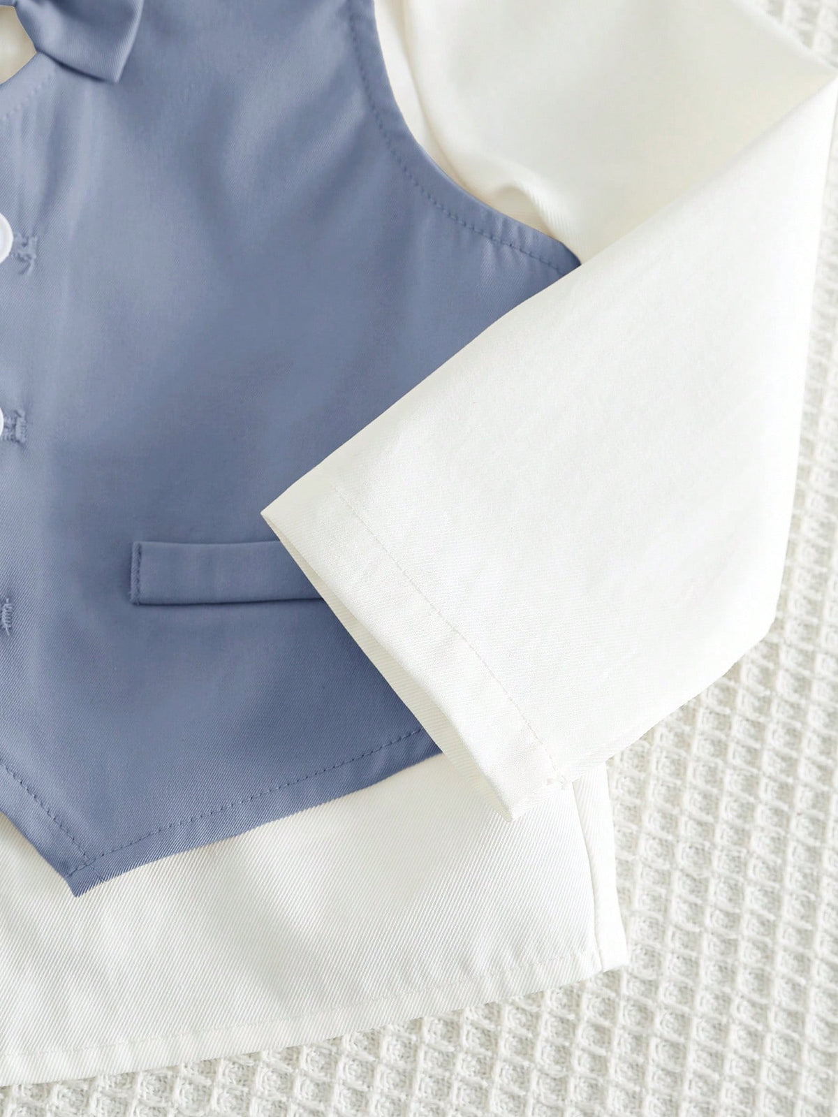 Baby Boy Polo Shirt Vest Pants 3 Piece Set