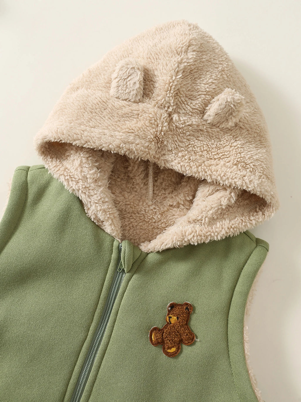 Baby Boy 3pc Cartoon Bear Hooded Set