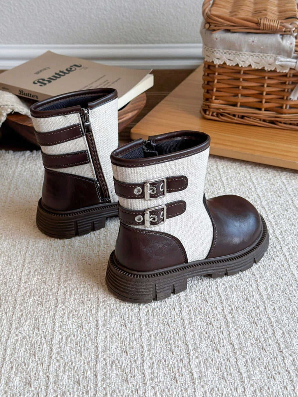 Autumn Winter Warm Casual Street Fashion Boots  Brown