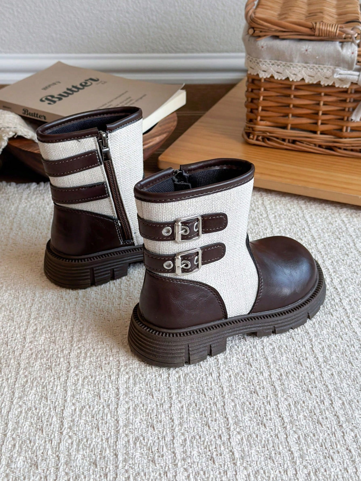 Autumn Winter Warm Casual Street Fashion Boots  Brown