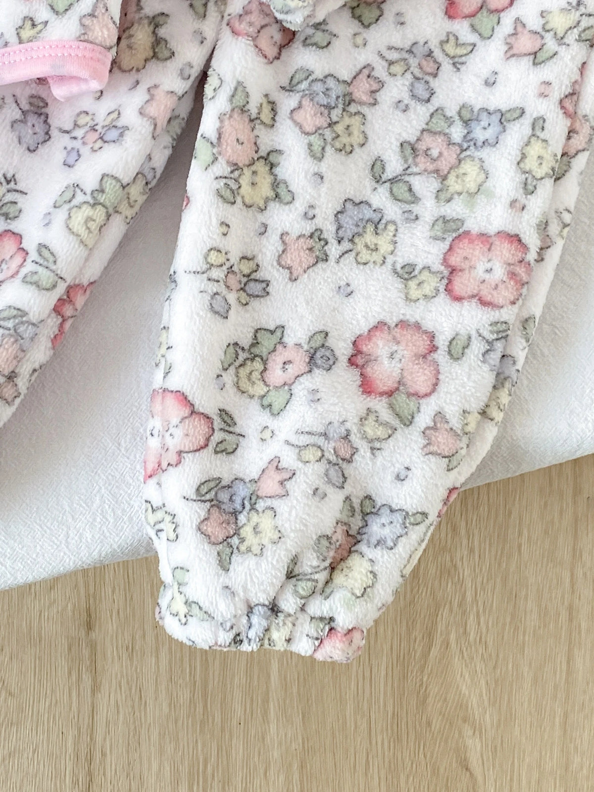 Baby Girl Floral Print Long Sleeve Pajama Set