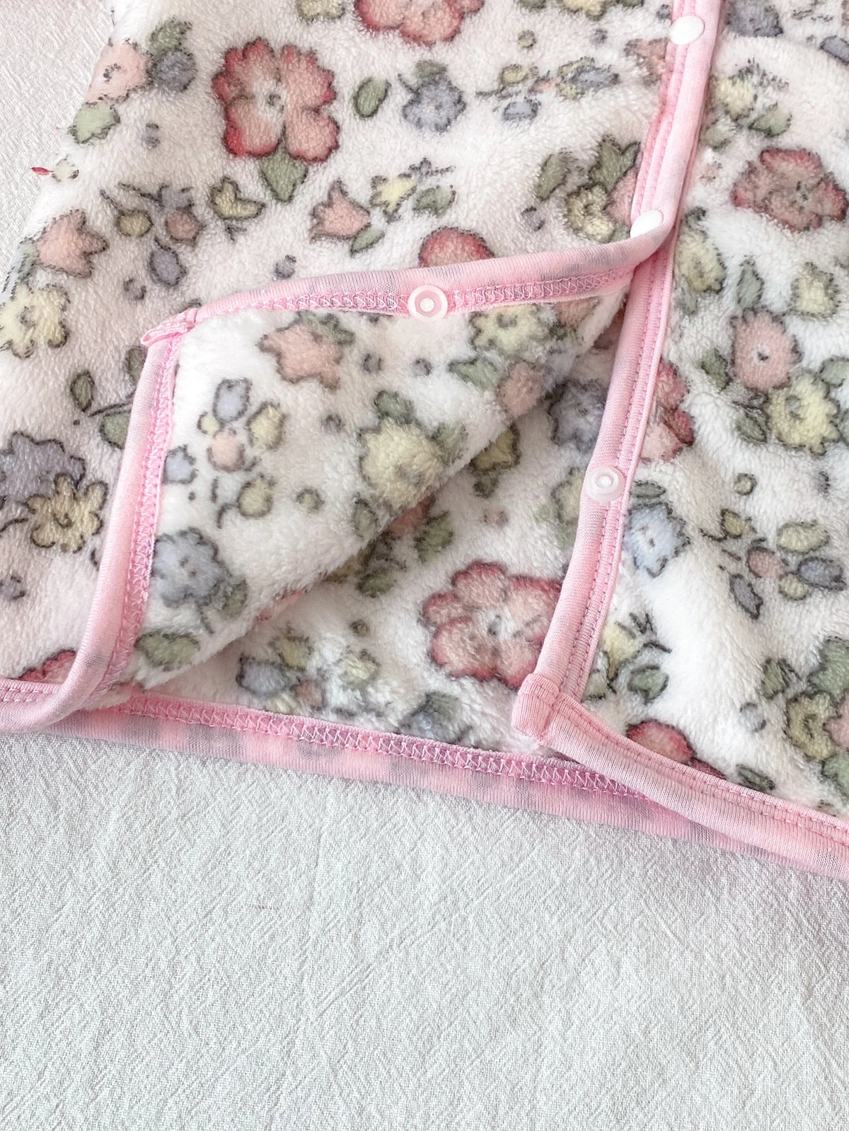 Baby Girl Floral Print Long Sleeve Pajama Set