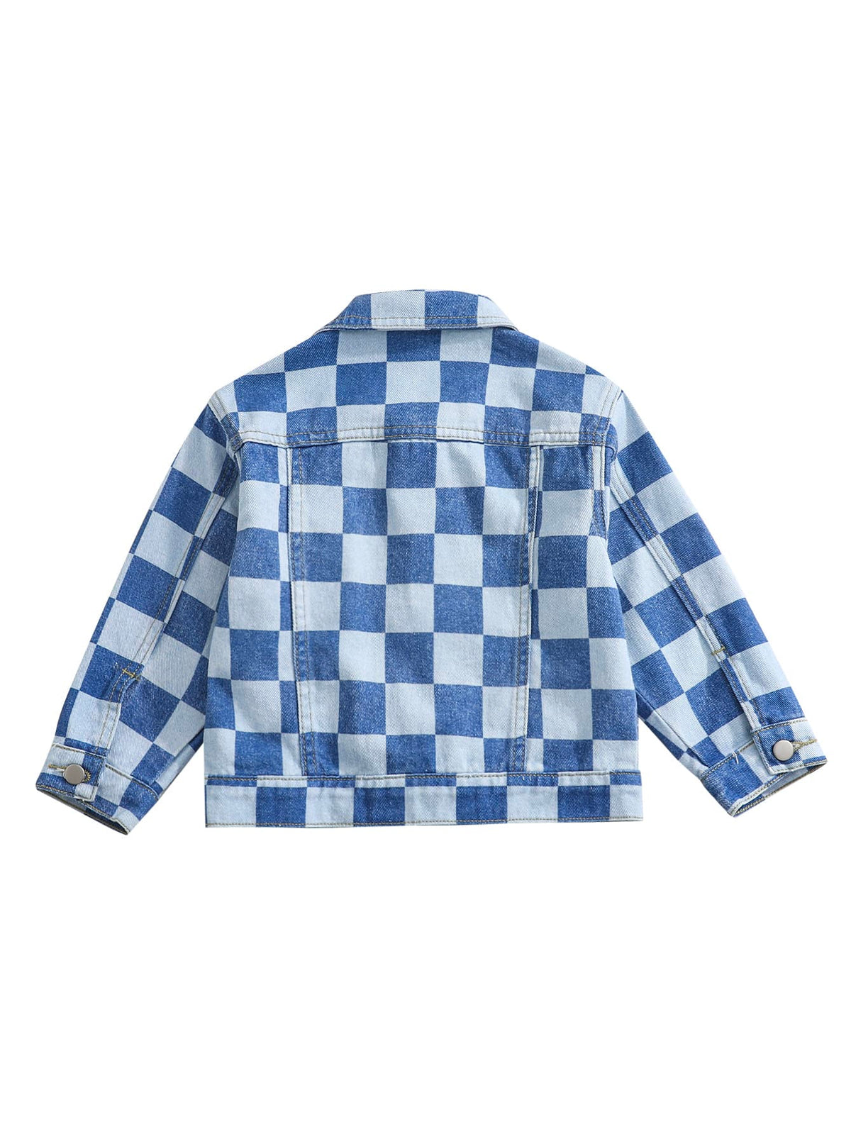 Bambinoo x Boys' Light Blue Graphic Distressed Denim Jacket