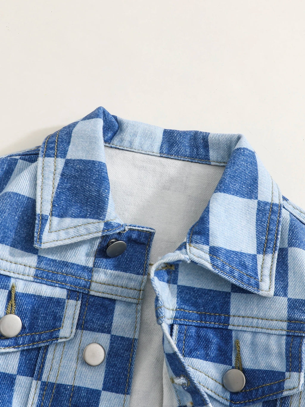 Bambinoo x Boys' Light Blue Graphic Distressed Denim Jacket