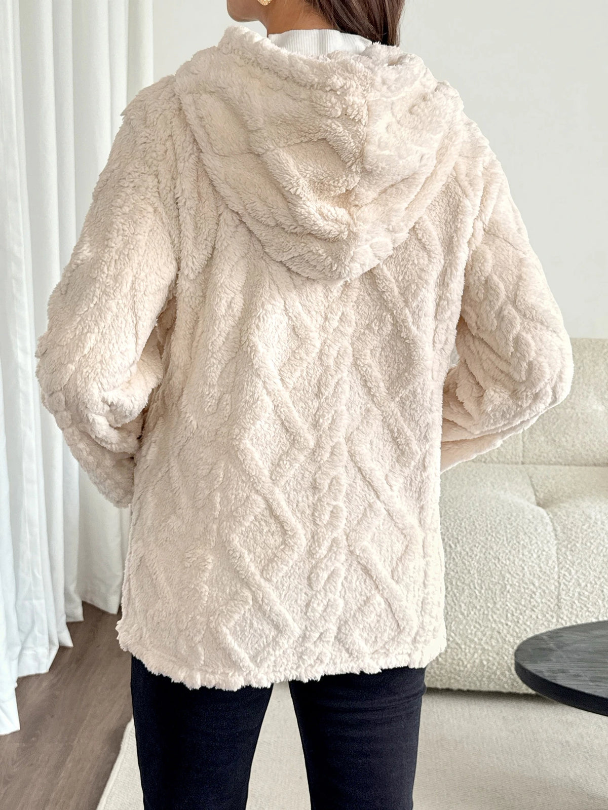 Maternity Apricot 3-In-1 Fleece-Lined Pregnancy Jacket