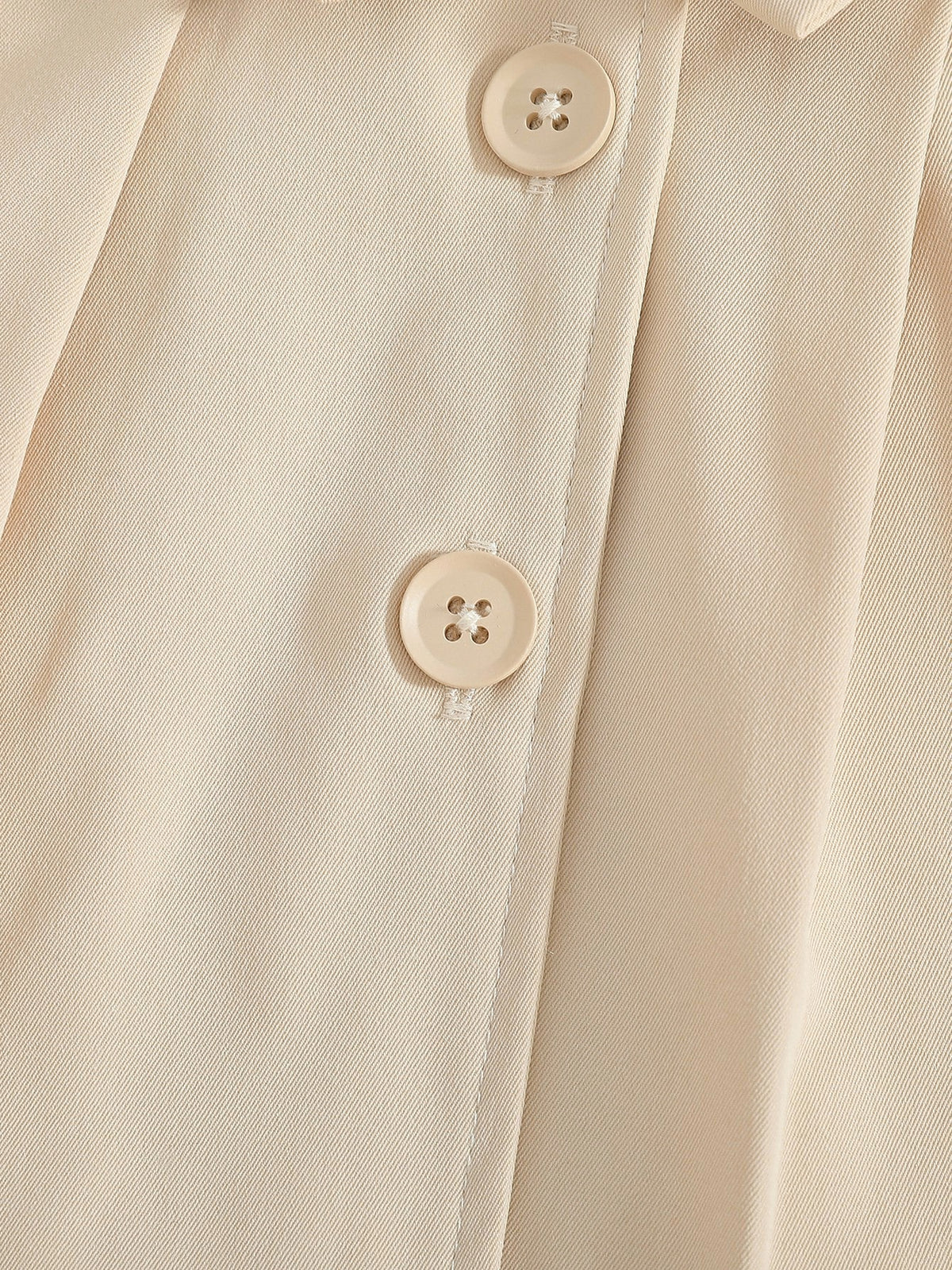 Baby Girl White Bow Faux Fur Collar Trench Coat White Apricot